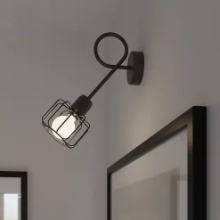 Plafonnier en acier 2 lampes 27x17x19cm Sollux