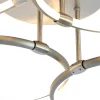 Plafonnier en acier avec LED à intensité variable 3 niveaux 4 lumières - Joaniqa