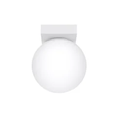 Plafonnier en acier/verre 1 lampes 12x12x14.5cm Sollux