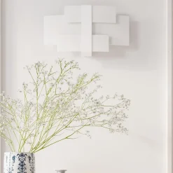 Plafonnier en acier/verre 3 ampoules 4000K - 61x53x7cm Sollux