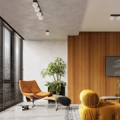 Plafonnier en acier/verre 1 ampoule 3000K - 12x12x14.5cm Sollux