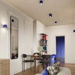 Plafonnier en aluminium 2 lampes 21x10x12cm Sollux