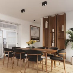 Plafonnier en aluminium 2 lampes 21x10x12cm Sollux