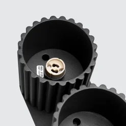 Plafonnier en aluminium 2 lampes 21x10x12cm Sollux