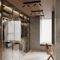 Plafonnier en aluminium 3 lampes 35x3x20cm Sollux