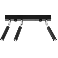 Plafonnier en aluminium 3 lampes 35x3x20cm Sollux