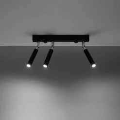 Plafonnier en aluminium 3 lampes 35x3x20cm Sollux