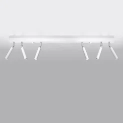 Plafonnier en aluminium 6 lampes 100x3x20cm Sollux