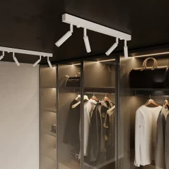 Plafonnier en aluminium 6 lampes 100x3x20cm Sollux