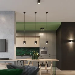 Plafonnier en aluminium 1 lampes 10x10x10cm Sollux