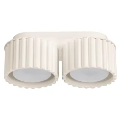 Plafonnier en aluminium 2 lampes 21x10x12cm Sollux