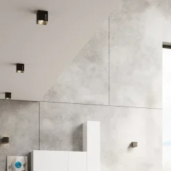 Plafonnier en aluminium 1 lampes 10x10x10cm Sollux