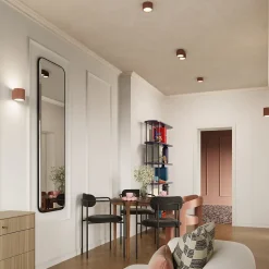 Plafonnier en aluminium 2 lampes 21x10x12cm Sollux