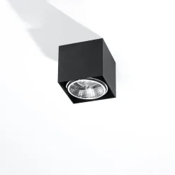 Plafonnier en aluminium 1 lampes 12x12x11cm Sollux