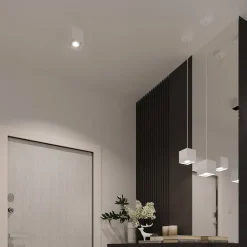 Plafonnier en aluminium 1 lampes 10x10x10cm Sollux