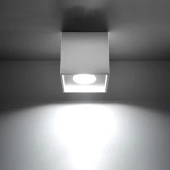 Plafonnier en aluminium 1 lampes 10x10x10cm Sollux