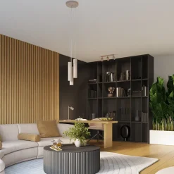 Plafonnier en aluminium 1 lampes 6.5x6.5x40cm Sollux