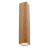 Plafonnier en bois 1 ampoule 3000K - 6x6x30cm Sollux