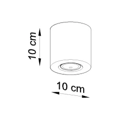 Plafonnier en bois 1 lampes 10x10x10cm Sollux
