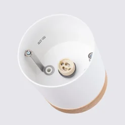 Plafonnier en bois/aluminium 1 lampes 12x12x14cm Sollux