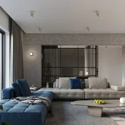 Plafonnier en béton 1 lampes 10x10x10cm Sollux