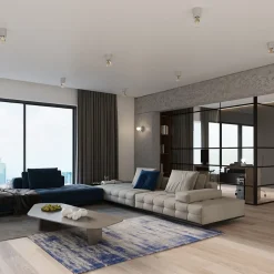 Plafonnier en béton 1 lampes 10x10x10cm Sollux