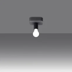 Plafonnier en béton 1 lampes 13.5x13.5x10cm Sollux