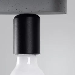 Plafonnier en béton 1 lampes 13.5x13.5x10cm Sollux