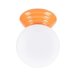 Plafonnier en céramique émaillée/verre 1 lampes 12x16x12cm Sollux