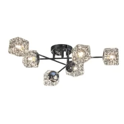 Plafonnier en métal APHYSE à 6 branches