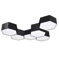 Plafonnier en PVC 2 ampoules 4000K - 30.5x26.5x11.5cm Sollux