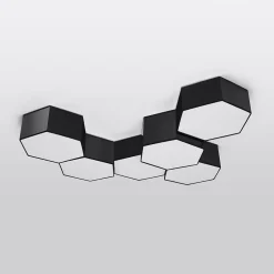 Plafonnier en PVC 2 ampoules 4000K - 30.5x26.5x11.5cm Sollux