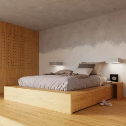 Plafonnier en PVC 4 ampoules 4000K - 55x55x11cm Sollux