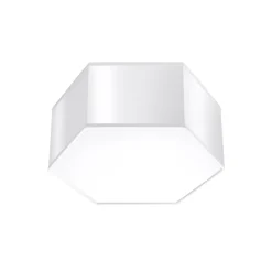 Plafonnier en PVC 2 lampes 30.5x26.5x13.5cm Sollux