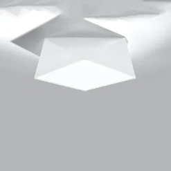 Plafonnier en PVC 2 lampes 35x35x15cm Sollux