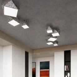 Plafonnier en PVC 1 lampes 25x25x15cm Sollux