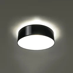 Plafonnier en PVC 2 lampes 35x35x11cm Sollux