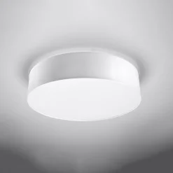 Plafonnier en PVC 4 lampes 55x55x11cm Sollux