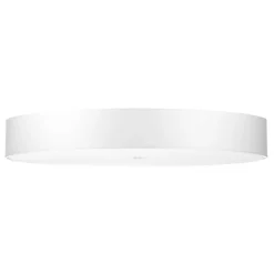 Plafonnier en tissu/verre/acier 6 ampoules 3000K - 100x100x20cm Sollux