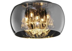 Plafonnier en verre fumé Vapore