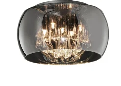 Plafonnier en verre fumé Vapore