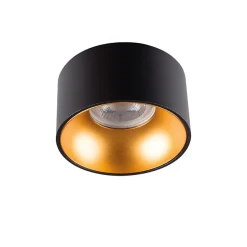 Plafonnier encastré GU10 Aluminium noir/or 85mm Kanlux MINI RITI