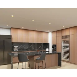 Plafonnier encastré MINI RITI Blanc/Or Aluminium GU10 85mm