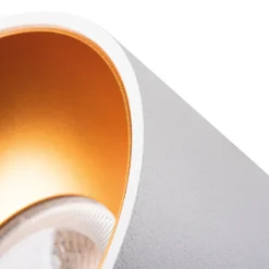 Plafonnier encastré MINI RITI Blanc/Or Aluminium GU10 85mm