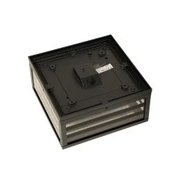 Plafonnier extérieur moderne en verre noir 2 lumières IP44 - Reims