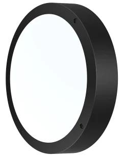 Plafonnier extérieur oval IP65 (1800LM) Noir - Voltman