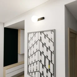 Plafonnier FIT 1 BLACK/OPAL, Emibig Lighting, Fabriqué en EU