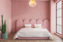 Plafonnier 'FORA' en métal et plastique irisé, douille E27, éclairage pour salon, salle à manger et bureau, D: 40 cm