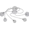 Plafonnier G9 40W GoodHome Phaidros brillant effet chromé H.16.5 x Ø65 cm