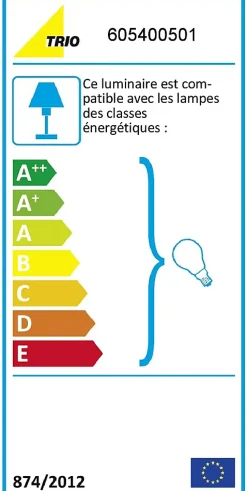 Plafonnier Garda tissu et métal
